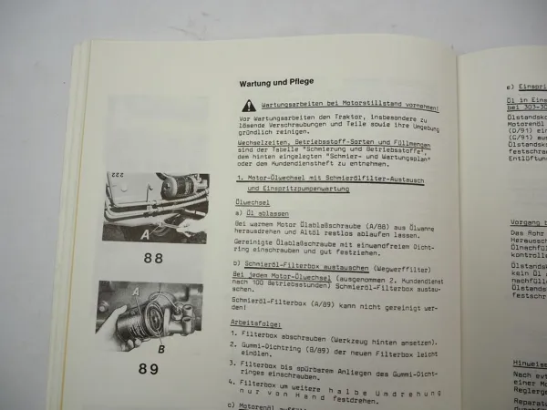 Fendt Farmer 303 304 305 306 308 309 LS LSA Turbomatik Betriebsanleitung 1983