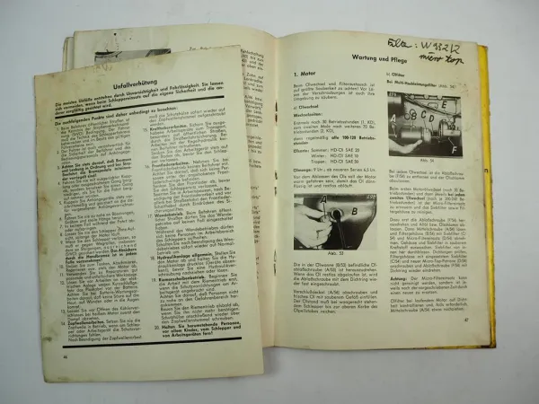 Fendt Farmer 3S 4S Betriebsanleitung Bedienungsanleitung 1968