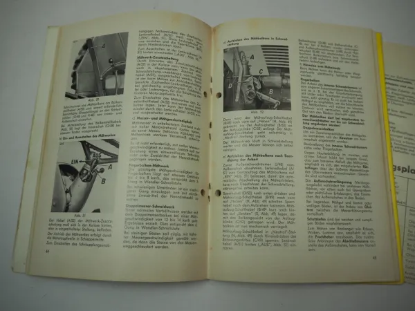 Fendt Farmer 3S 4S Betriebsanleitung Bedienungsanleitung 1969 Wartung Schmierung