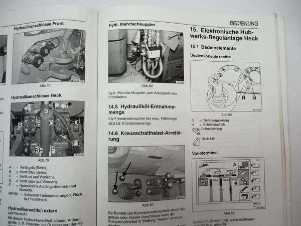 Fendt Farmer 409 410 411 Vario Traktor Betriebsanleitung Bedienung Wartung 2000