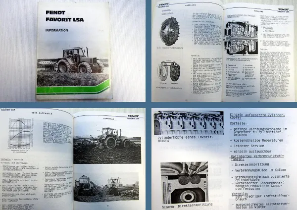 Fendt Favorit 611 612 614 615 Information Schulung Technik 1988
