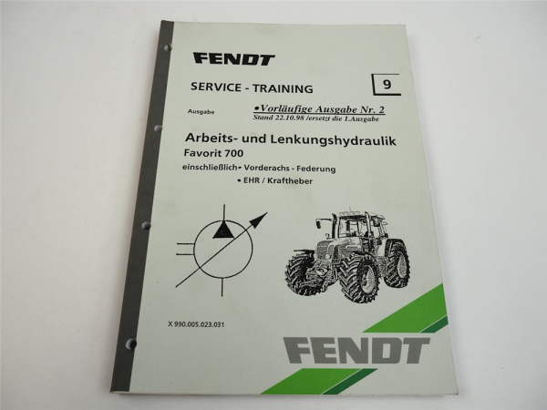 Fendt Favorit 711 712 714 716 Lenkungs hydraulik Kraftheber EHR Schaltplan