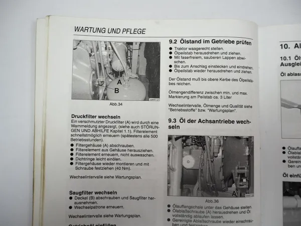 Fendt Favorit 714 716 Vario Traktor Betriebsanleitung Bedienung Wartung 1998