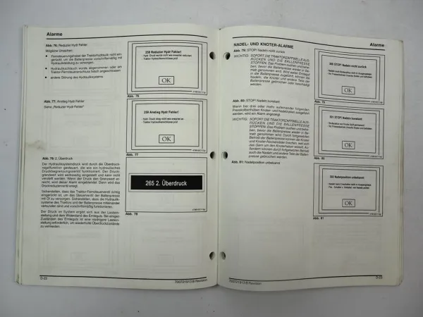 Fendt Fieldstar Elektronik für Quaderballen Presse Betriebsanleitung 2002