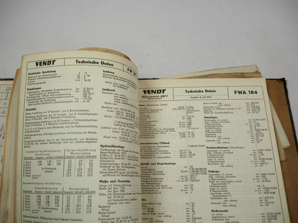 Fendt GT Favorit Farmer Kundendienstmitteilungen TÜV Gutachten Sicherheitsrahmen