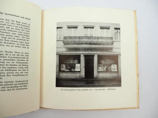 Festschrift 100 Jahre Pfau Apotheke Mainz Familie Thurn 1957