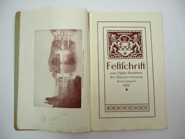 Festschrift 25 Jahre Bäcker Innung Bad Kreuznach Rheinland Pfalz 1925