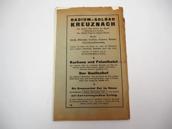Festschrift 25 Jahre Bäcker Innung Bad Kreuznach Rheinland Pfalz 1925