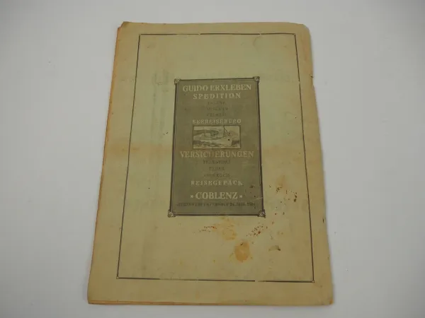 Festschrift zur Coblenzer Heimatwoche 1921 Koblenz Mosel Hochwald Hunsrück