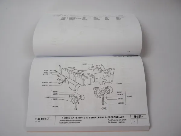 Fiat 1180 + DT Ersatzteilkatalog Traktor Teilekatalog 1979 Spare Parts Catalogue