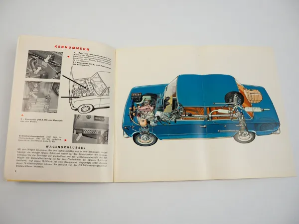 Fiat 124 Limousine Kombi PKW Betriebsanleitung Bedienungsanleitung 1968