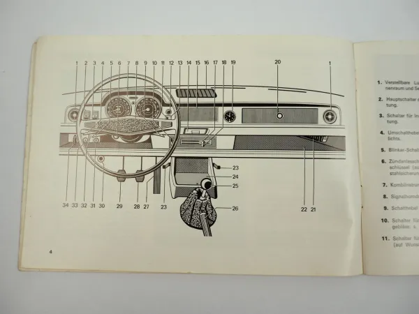 Fiat 125 und 125 Special PKW Betriebsanleitung Bedienungsanleitung 1971