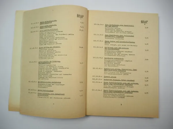 Fiat 128 Zastava 1100 Instandhaltung Reparatur Richtzeiten Preisliste 1980er DDR