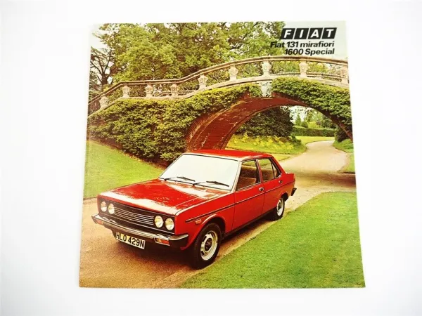 Fiat 131 mirafiori 1600 Special Car PKW Prospekt Brochure 1976