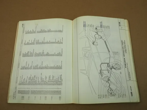 Fiat 1500 118K Ersatzteilliste 1965 Spare Parts Catalog parti di ricambio