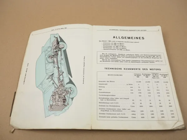 Fiat 1800 1800B Werkstatthandbuch Reparaturhandbuch 1962 Reparaturanleitung