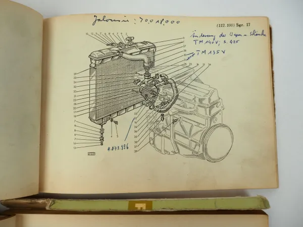 Fiat 1800 Ersatzteilliste Catalogo parti di ricambio 1959