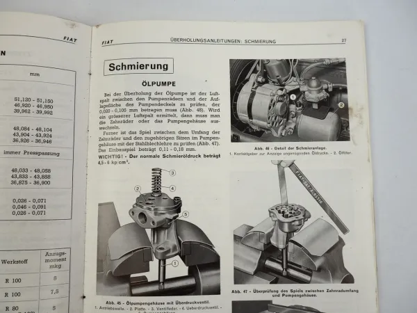 Fiat 238 B B1 Werkstatthandbuch Technische Daten 2x Ersatzteilliste 1968/70