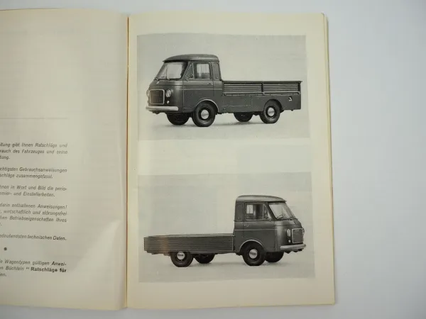 Fiat 241T Pritschenwagen Betriebsanleitung Bedienungsanleitung 1968