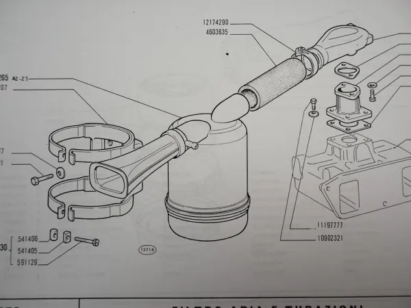 Original Fiat 250 Traktor Ersatzteilkatalog Catalogo Parti di Ricambio Parts List 1968