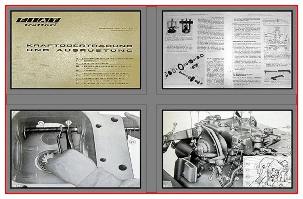 Fiat 450 550 Werkstatthandbuch Getriebe Kupplung Kraftübertragung Ausrüstung