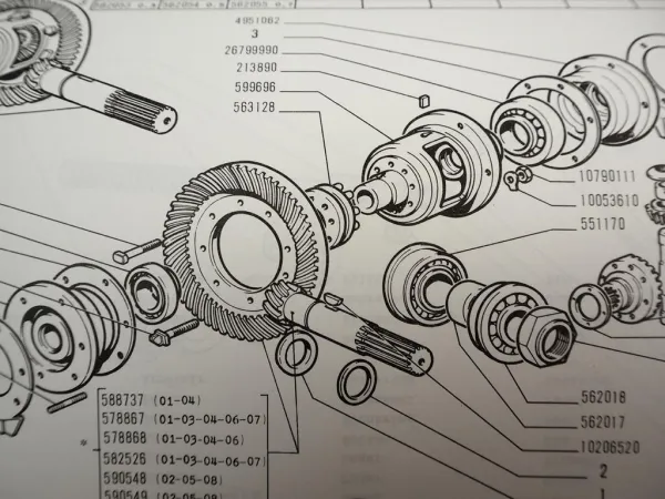 Fiat 450 Traktor Ersatzteilkatalog 1969