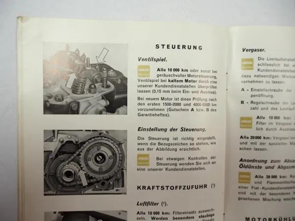 Fiat 500 500L Betriebsanleitung Bedienungsanleitung 1971