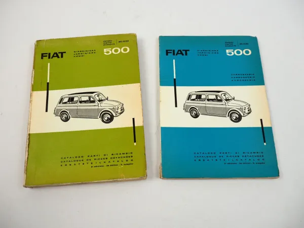 Fiat 500 Giardiniera Kombi Ersatzteilkatalog Catalogo parti di ricambio 1963/64