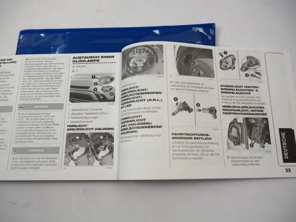 Fiat 500X Betriebsanleitung Bedienungsanleitung 1/2022 Bordmappe DE IT FR