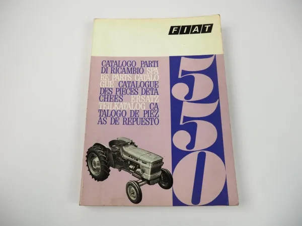 Fiat 550 Traktor Ersatzteilkatalog Catalogo Parti di Ricambio Parts List 1969