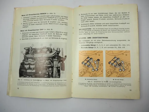 Fiat 600 Traktor Betriebsanleitung Bedienung Wartung Schaltplan Elektrik 1971