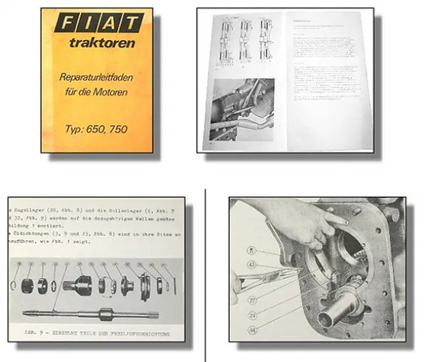 Fiat 650 750 + DT Reparaturhandbuch Reparaturanleitung