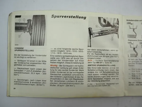 Fiat 680 680DT Traktor Betriebsanleitung Bedienungsanleitung 1978
