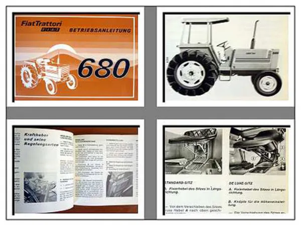 Fiat 680 + DT Traktor Betriebsanleitung 1978