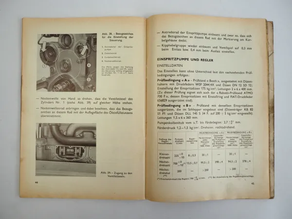 Fiat 70C Betriebsanleitung 1964 Kettenschlepper Bedienung Wartung
