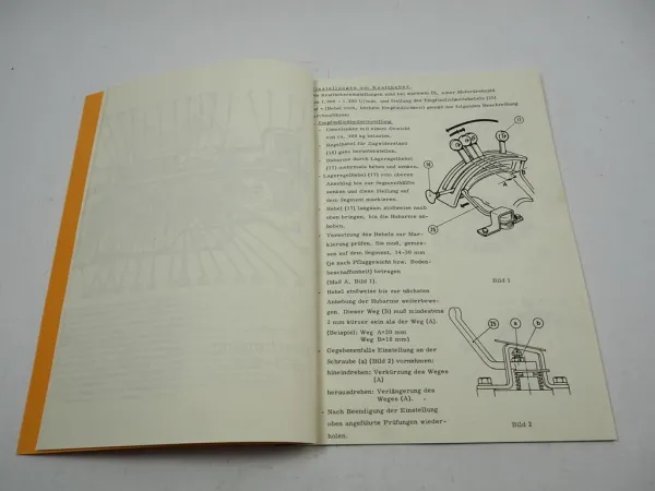 Fiat 850 900 Traktor Einstellwerte Werkstatthandbuch 1970
