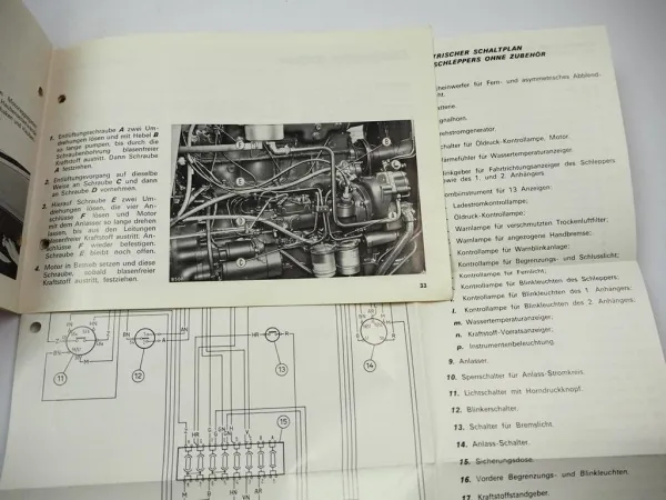 Fiat 880 880DT Traktor Betriebsanleitung Bedienung Wartung Schaltplan 1976