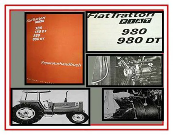 Fiat 980 + DT Traktor Reparaturhandbuch 1981