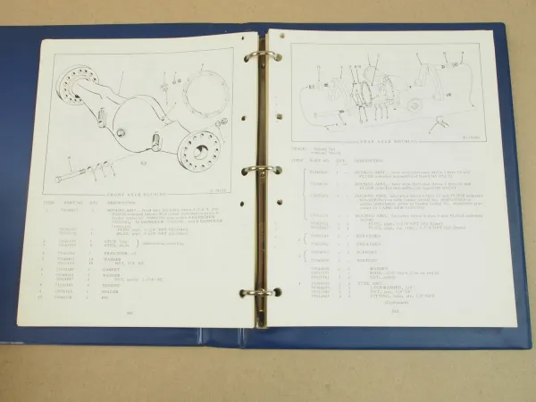 Fiat Allis 745 H Wheel Loader Parts Catalog List Ersatzteilliste in engl. 1975