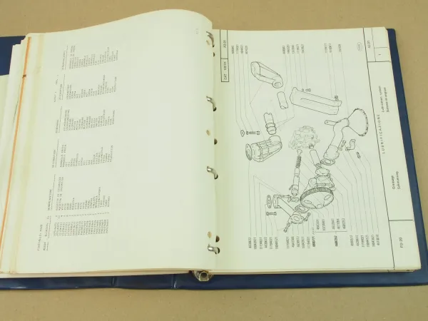 Fiat-Allis FD20 Dozer Ersatzteilliste Parts Catalog Parti ricambio 1979-82