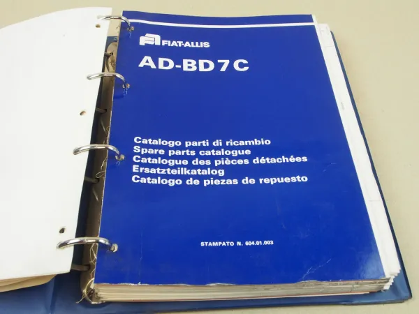 Fiat-Allis Fiatallis AD BD 7C Dozer Ersatzteilliste 1974 Parts List Pieces recha