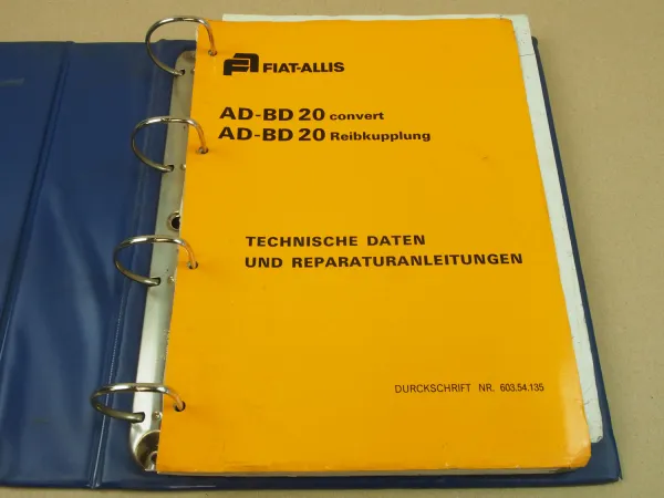 Fiat-Allis Fiatallis AD20 BD20 convert Dozer Technische Daten Hauptmerkmale 4/74