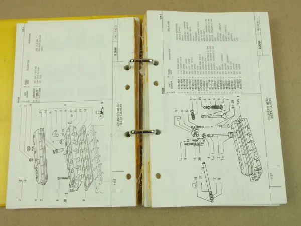 Fiat-Allis Fiatallis FD10E Bulldozer Ersatzteilliste 1990 Parts List Parti ricam