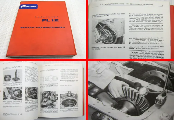 Fiat-Allis Fiatallis FL12 Laderaupe Werkstatthandbuch Reparaturanleitung 6/1967