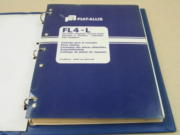 Fiat-Allis Fiatallis FL4-L Raupe Ersatzteilkatalog Parts List Pieces rechang 79