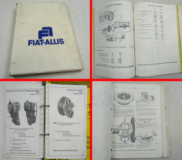 Fiat-Allis Fiatallis FR 10 12 Wheel Loader Service Manual + ZF Wendegetriebe