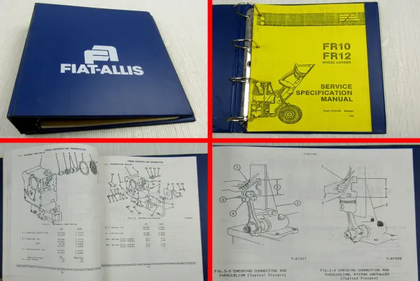 Fiat-Allis Fiatallis FR10 FR12 Wheel Loader Service Specification Manual 1/1984