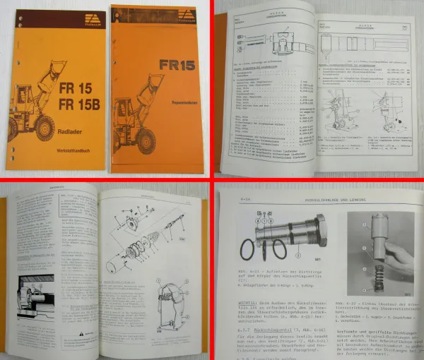 Fiat-Allis Fiatallis FR15 Radlader Reparaturdaten + Werkstatthandbuch 1986