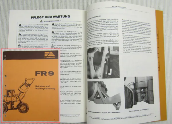 Fiat-Allis Fiatallis FR9 Radlader Bedienungsanleitung Betriebsanleitung 1983