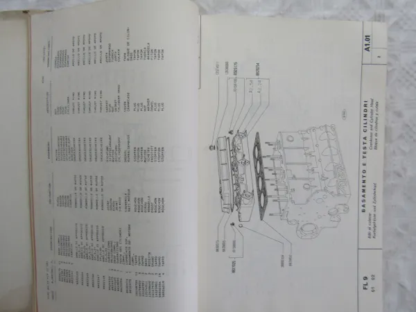 Fiat-Allis FL9 Raupe Ersatzteilliste Parts List 1975 + Supplement 1976